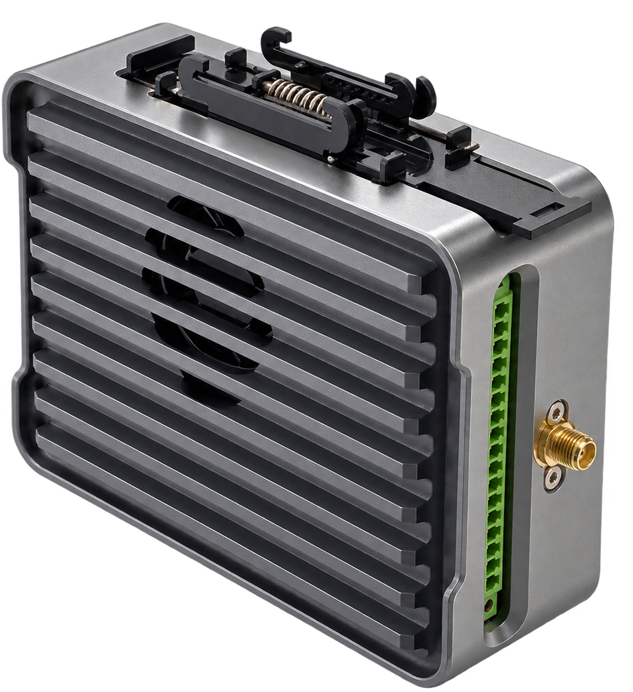 Sentinel edge device with DIN-rail mounting bracket