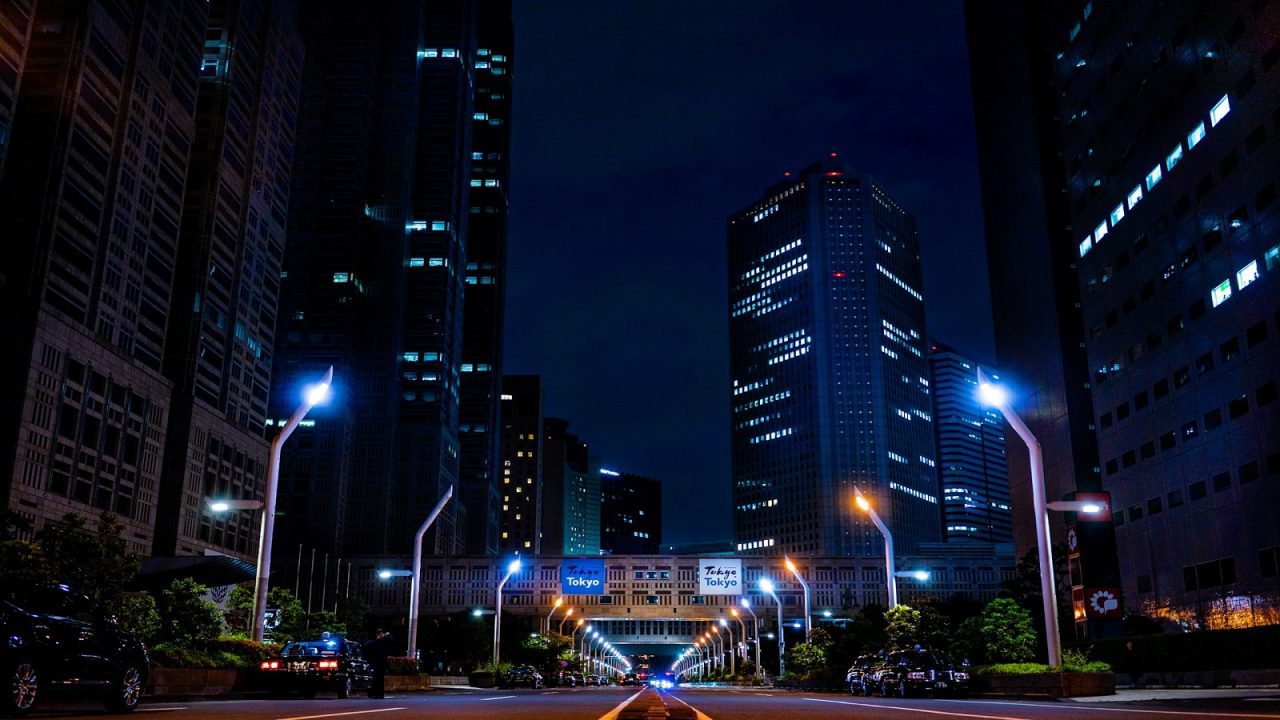 Smart City; Night time View