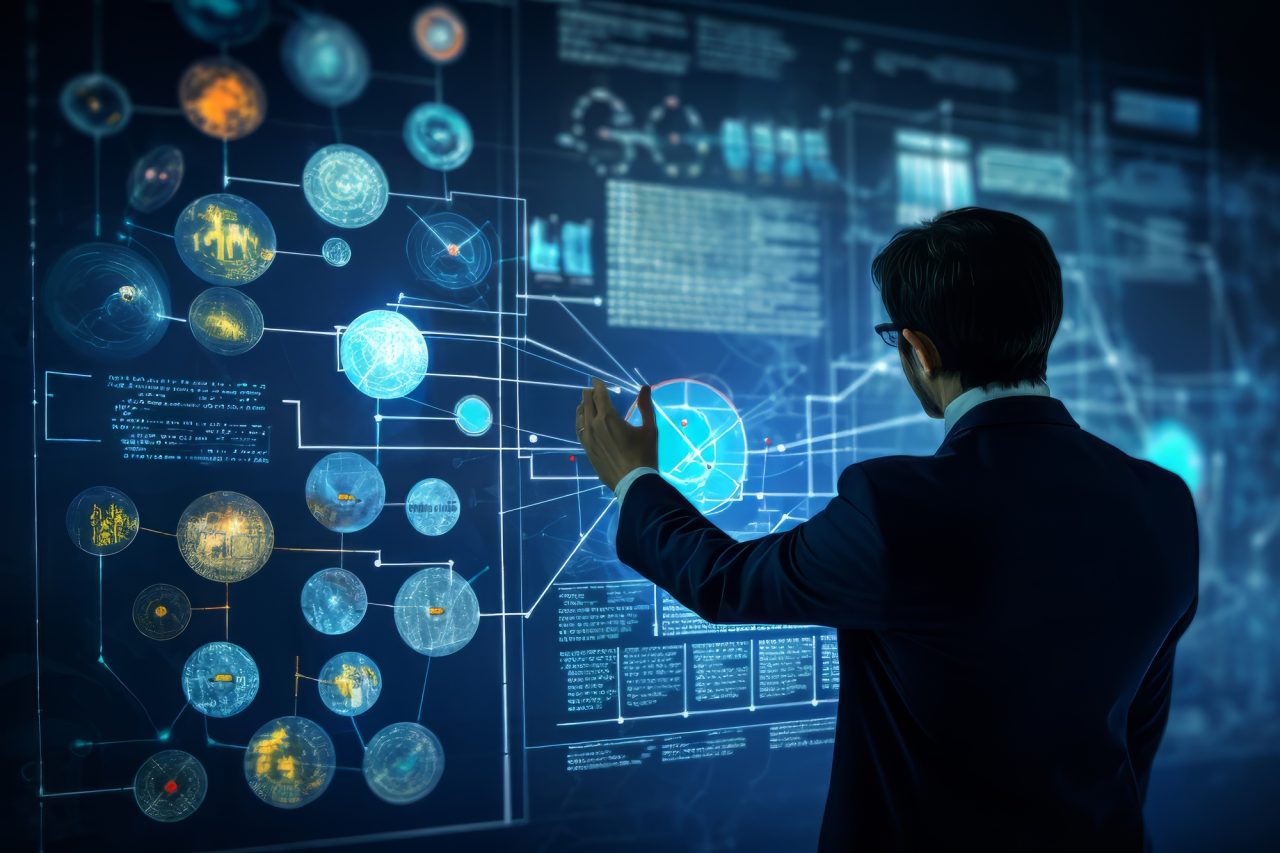 data analysis man overview